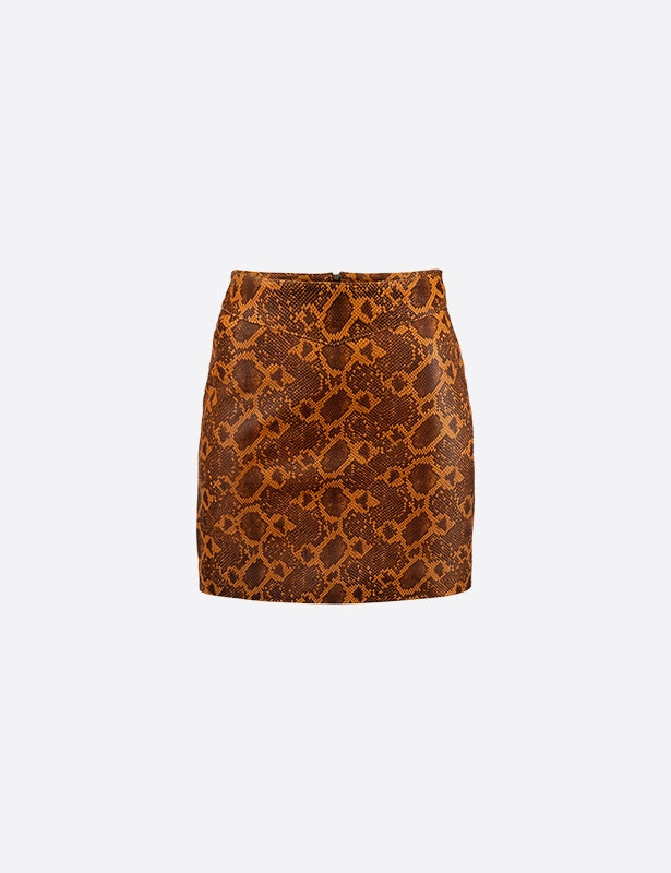 Eartha Leather Mini Skirt