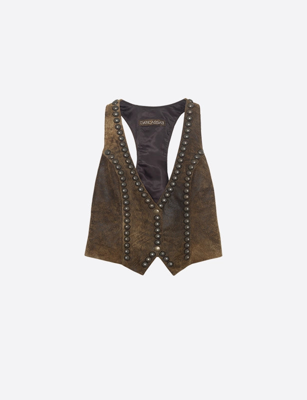 Naomi Leather Vest