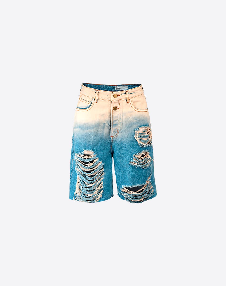 Perseo Denim Bermuda Shorts