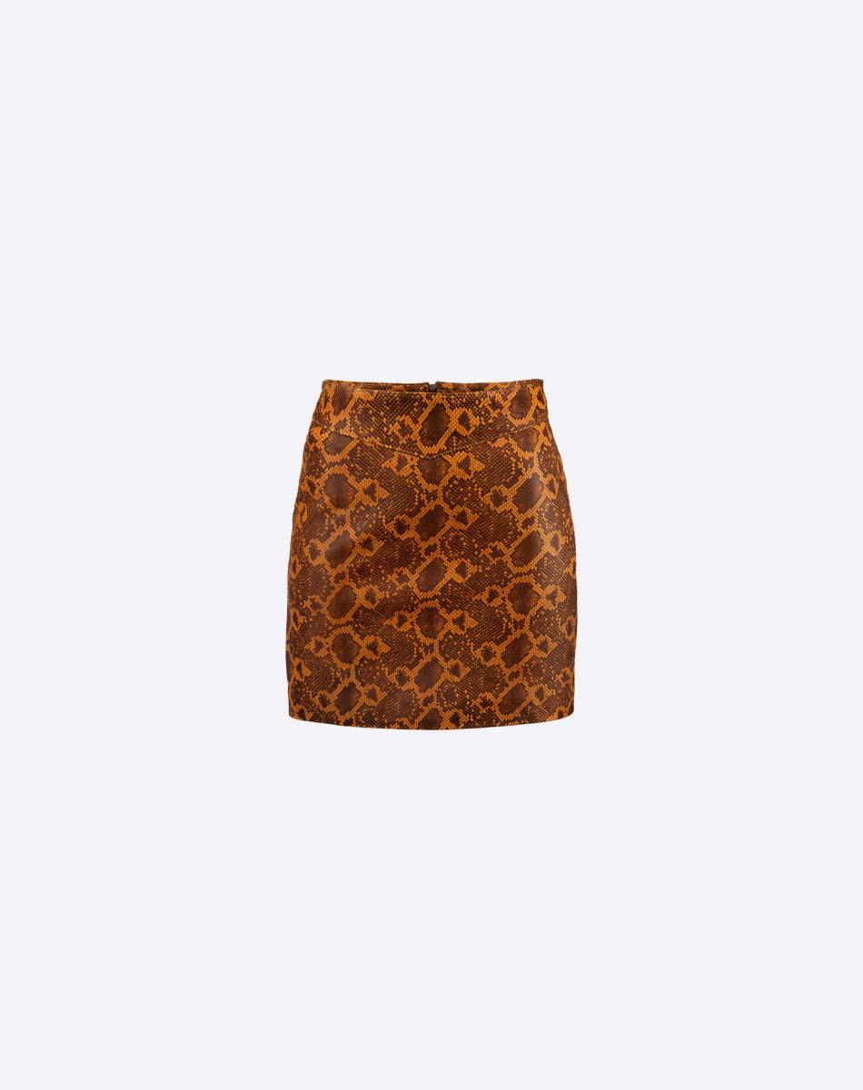 Eartha Leather Mini Skirt
