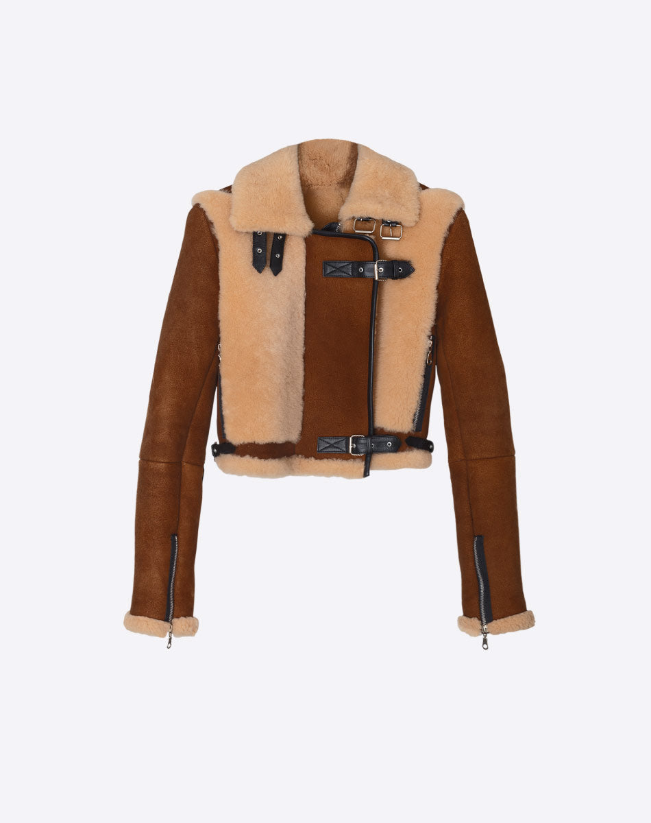 ALANIS Shearling & Suede Jacket