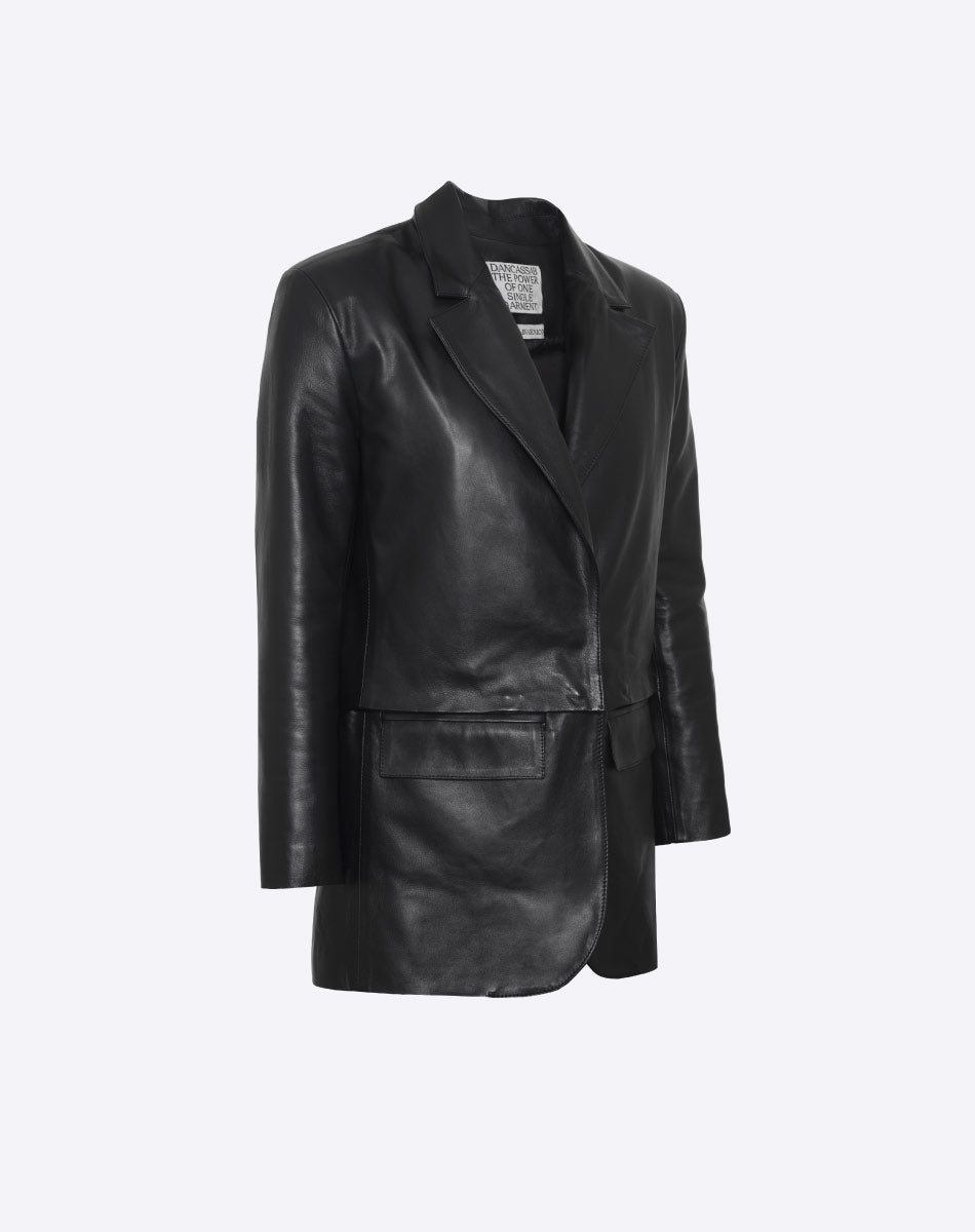 Alicia Leather Blazer