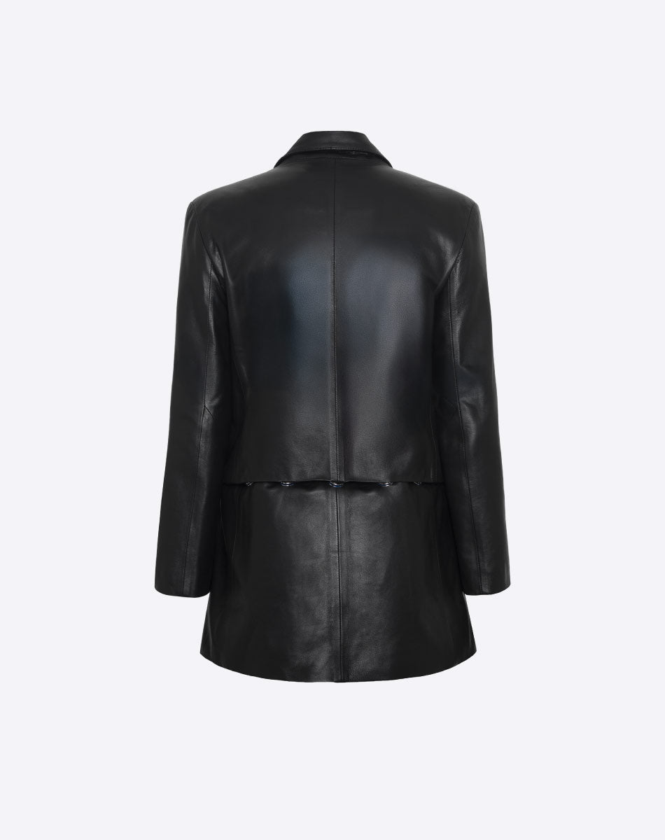 Alicia Leather Blazer