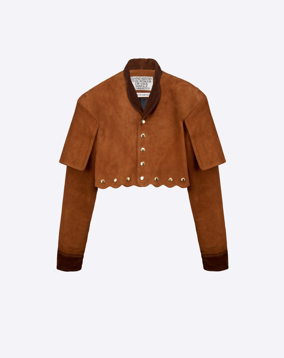 Amadea Suede Cropped Jacket