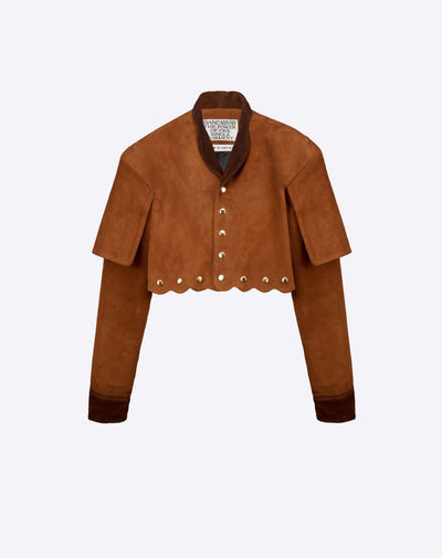Amadea Suede Cropped Jacket