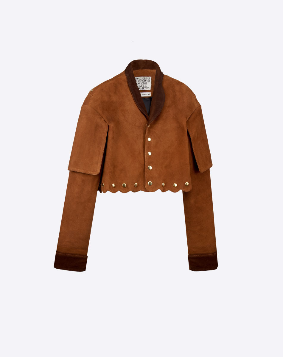 Amadea Suede Cropped Jacket