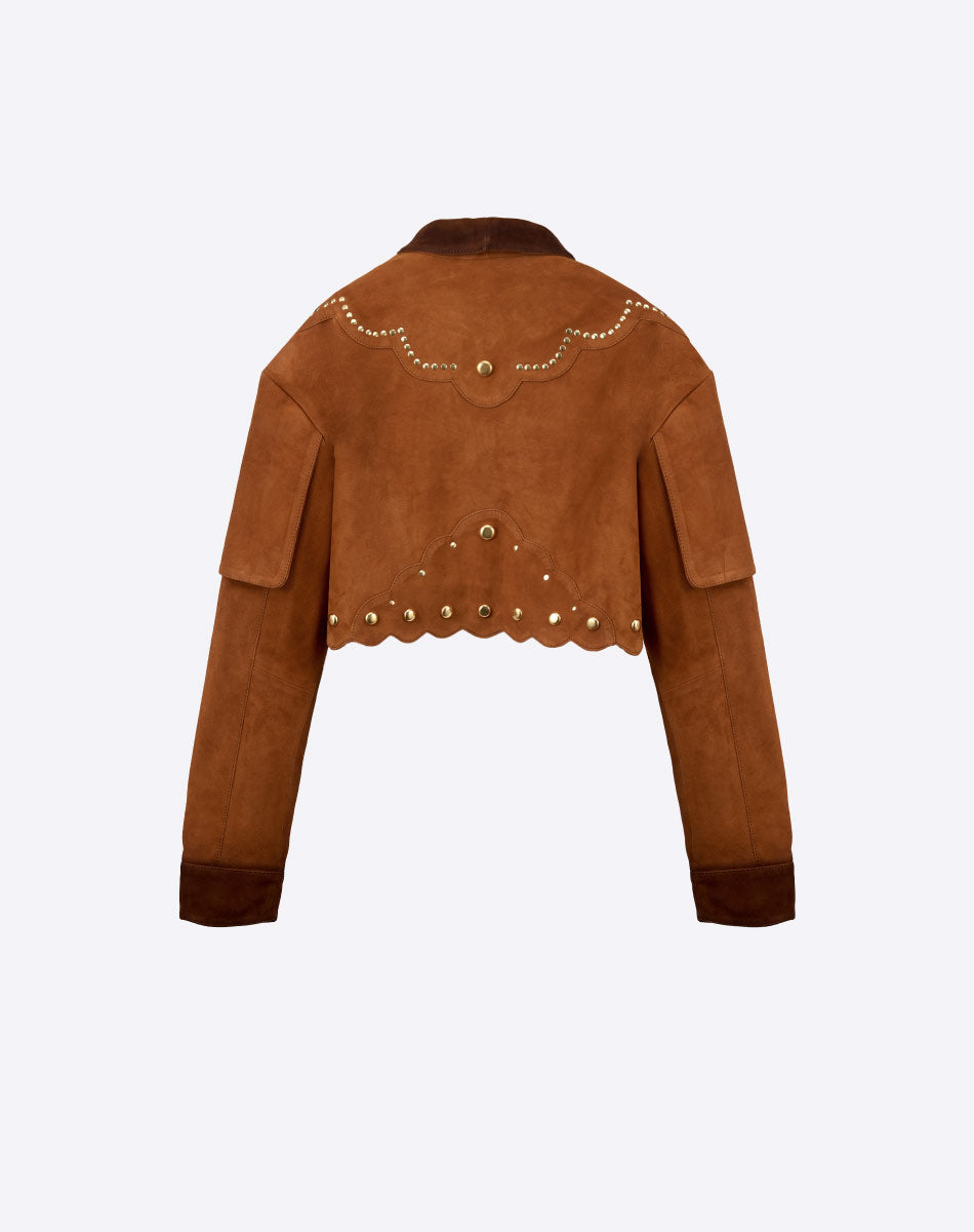 Amadea Suede Cropped Jacket