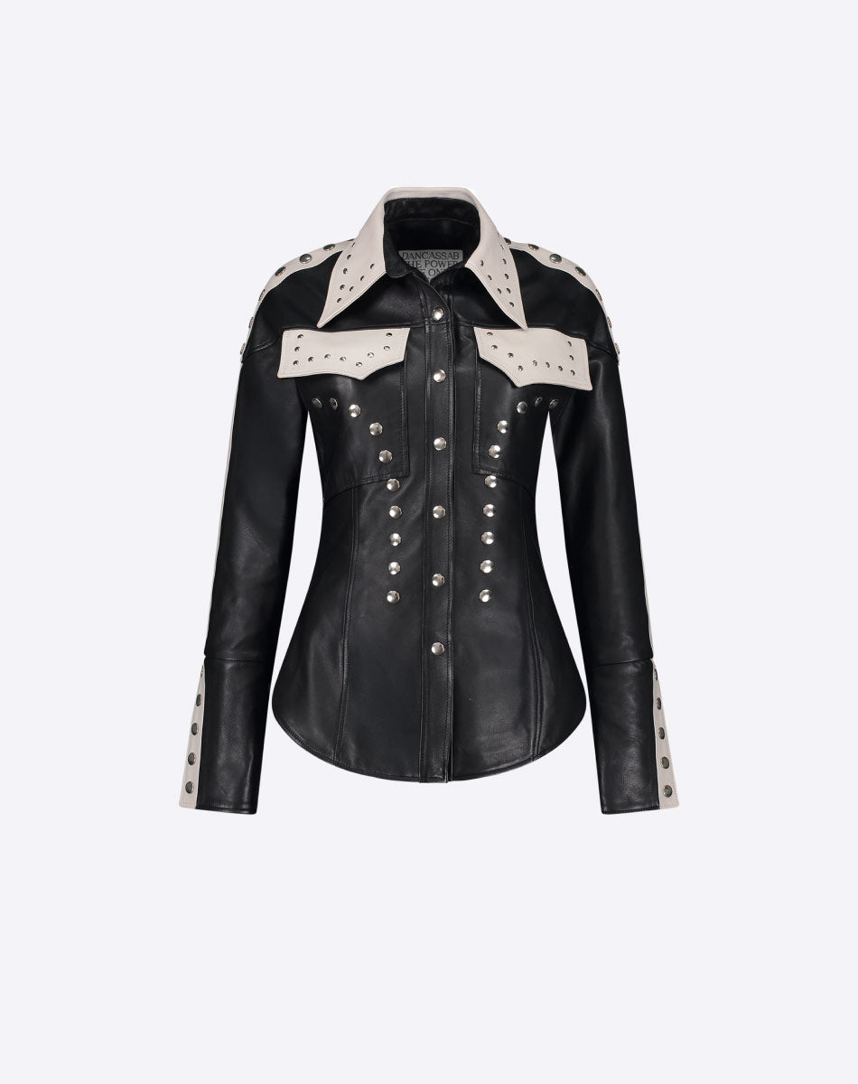 Ambra Leather Shirt