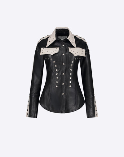 Ambra Leather Shirt