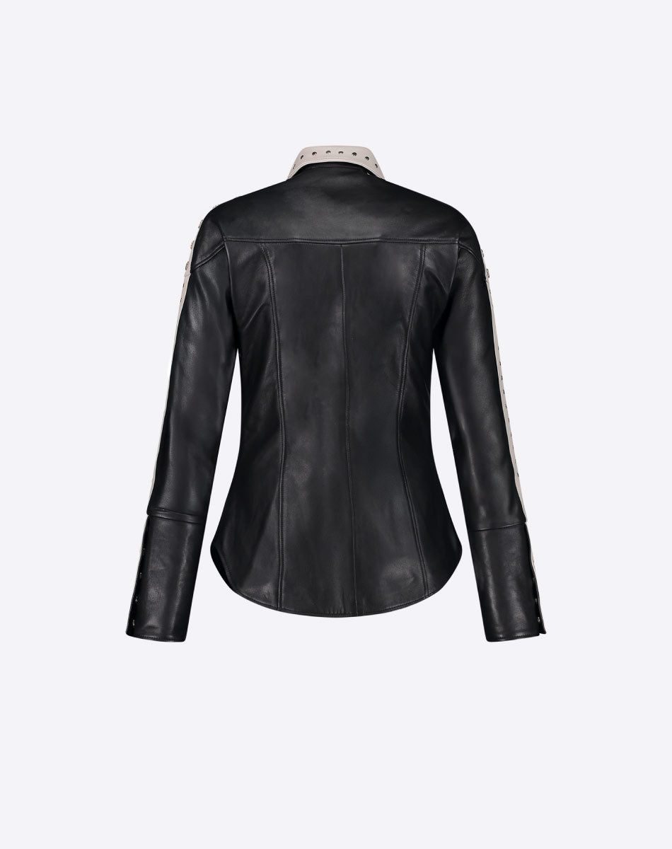 Ambra Leather Shirt