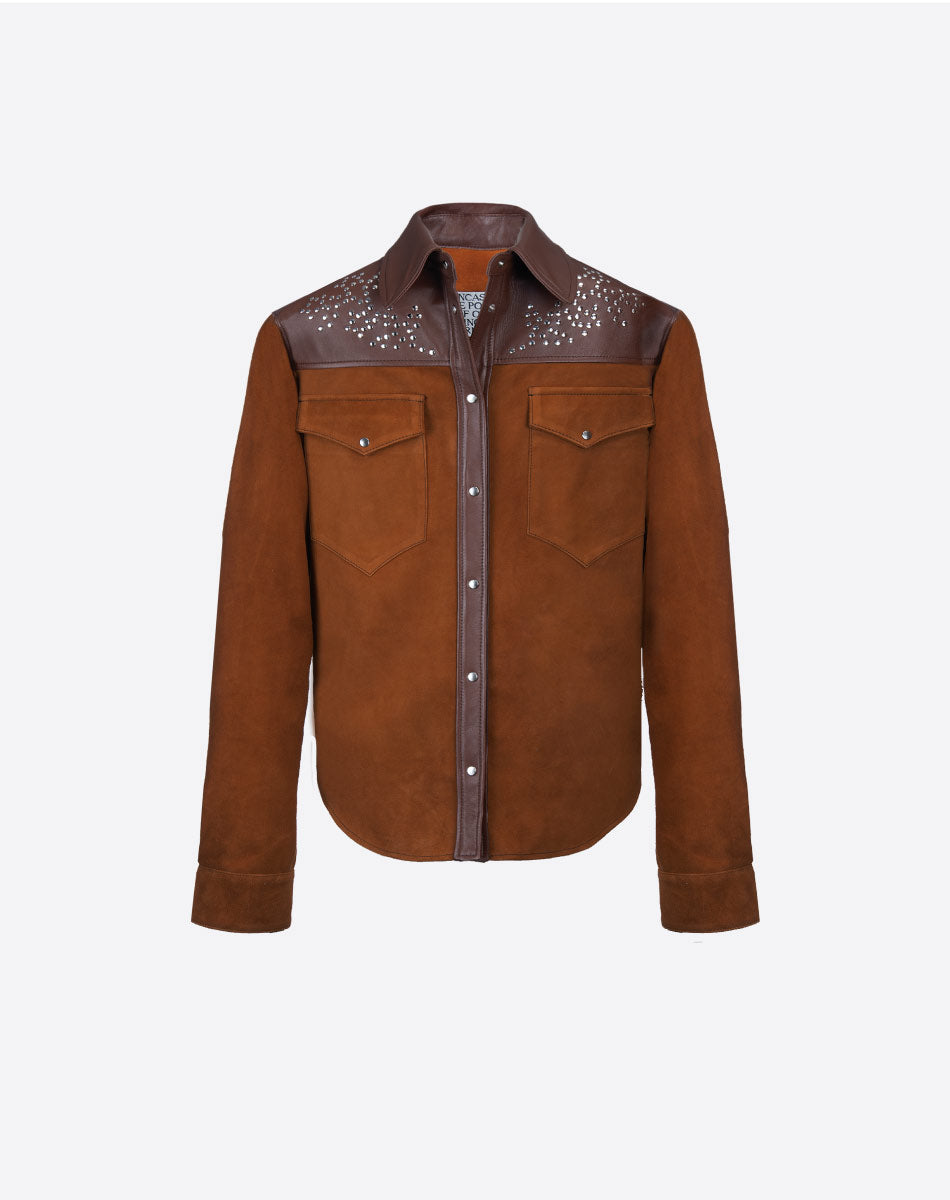 Anika Suede & Leather Shirt