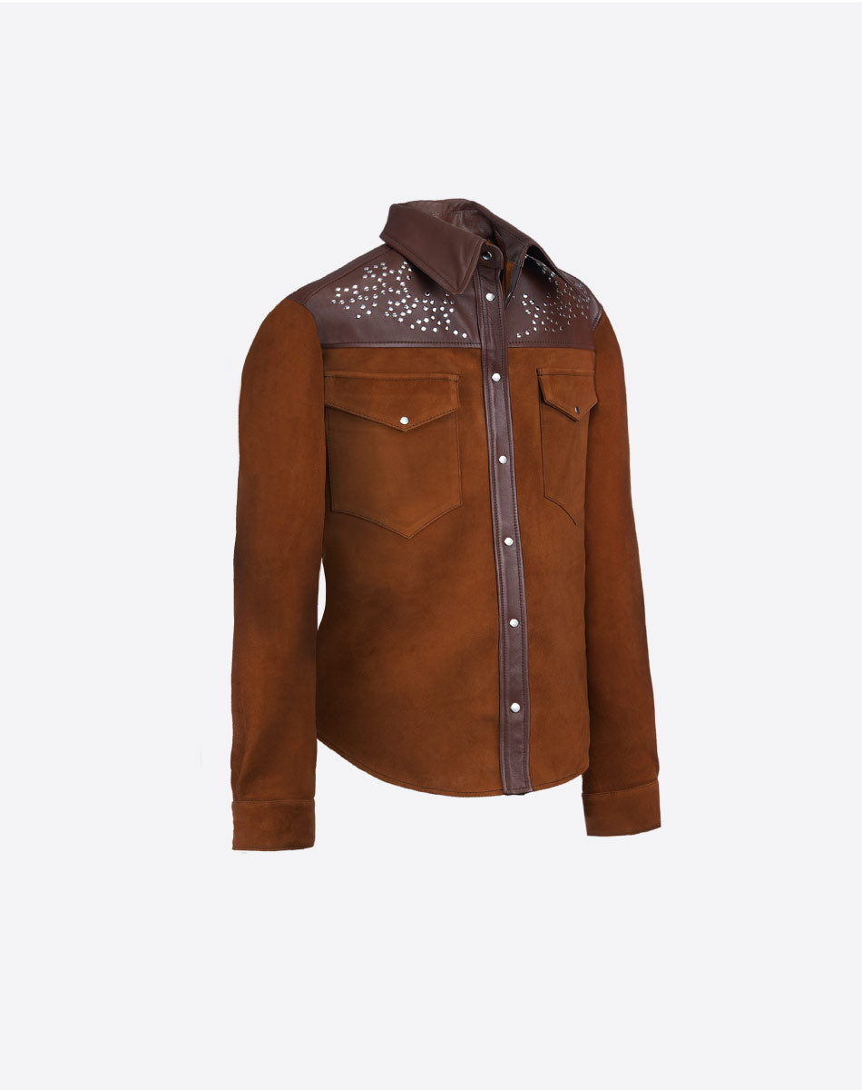 Anika Suede & Leather Shirt