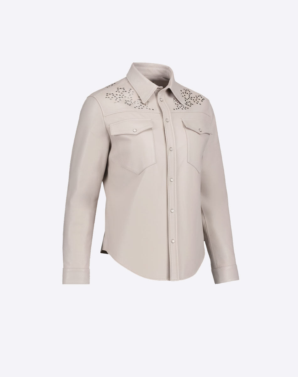 Anika Leather Shirt