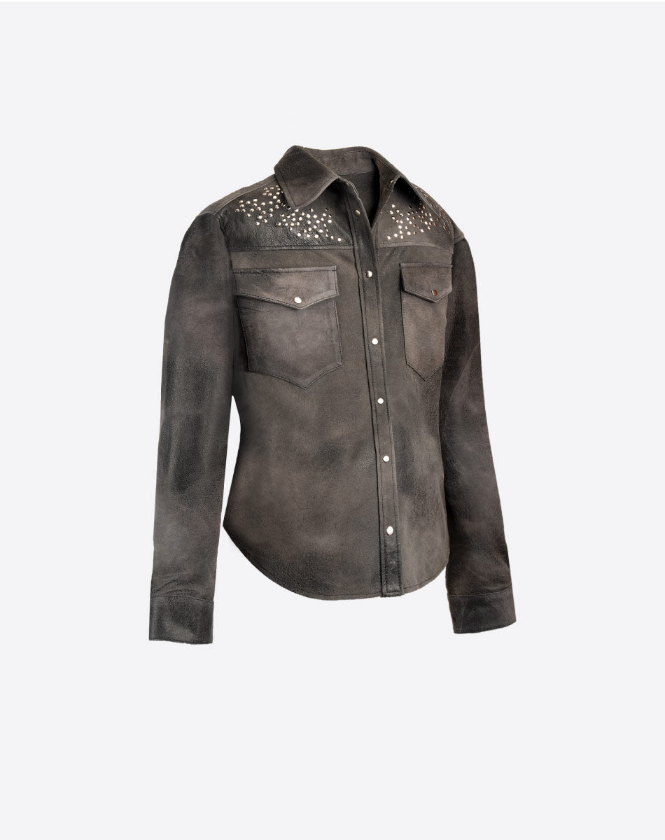 Anika Leather Shirt