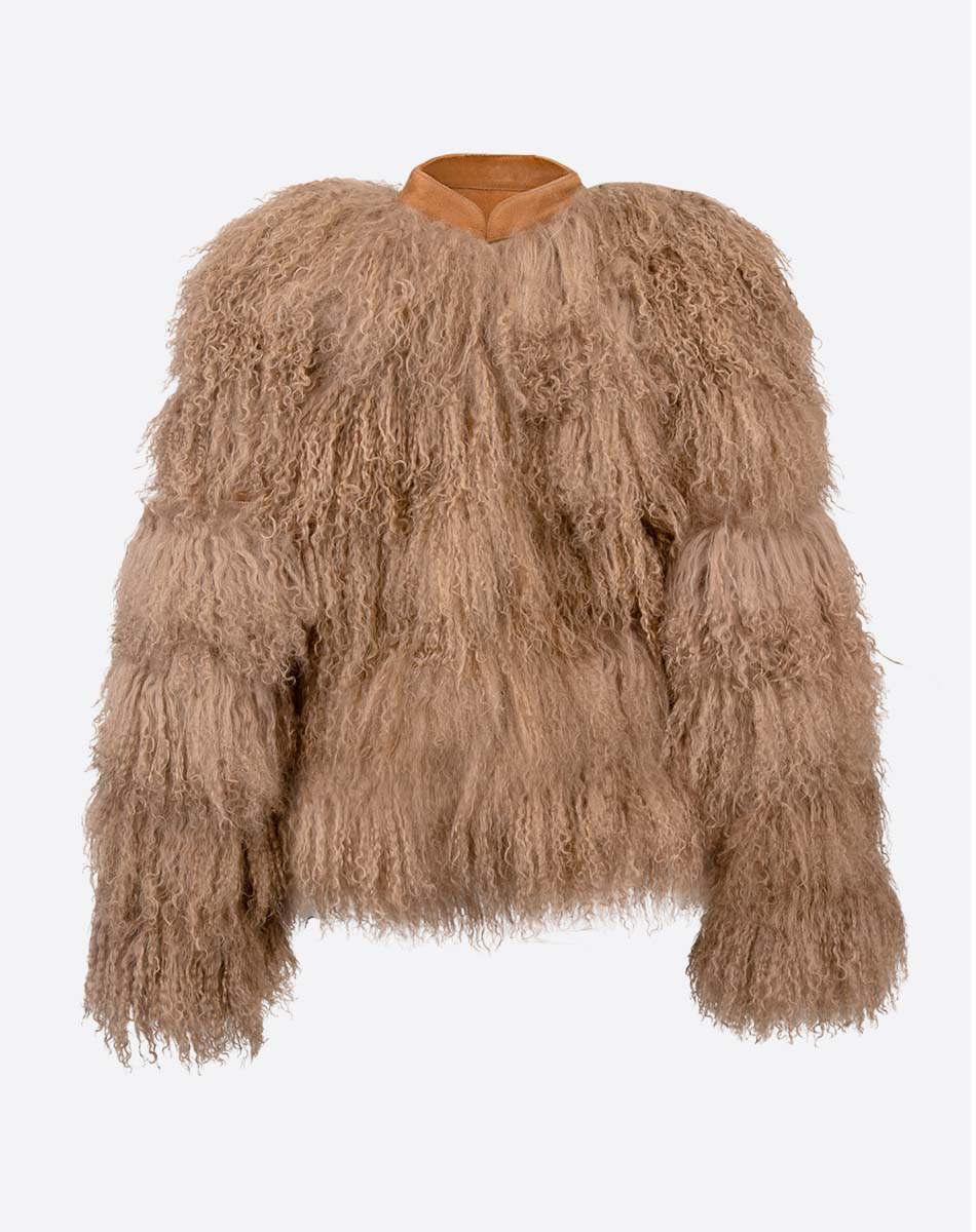 Aspen Mongolian Fur Jacket