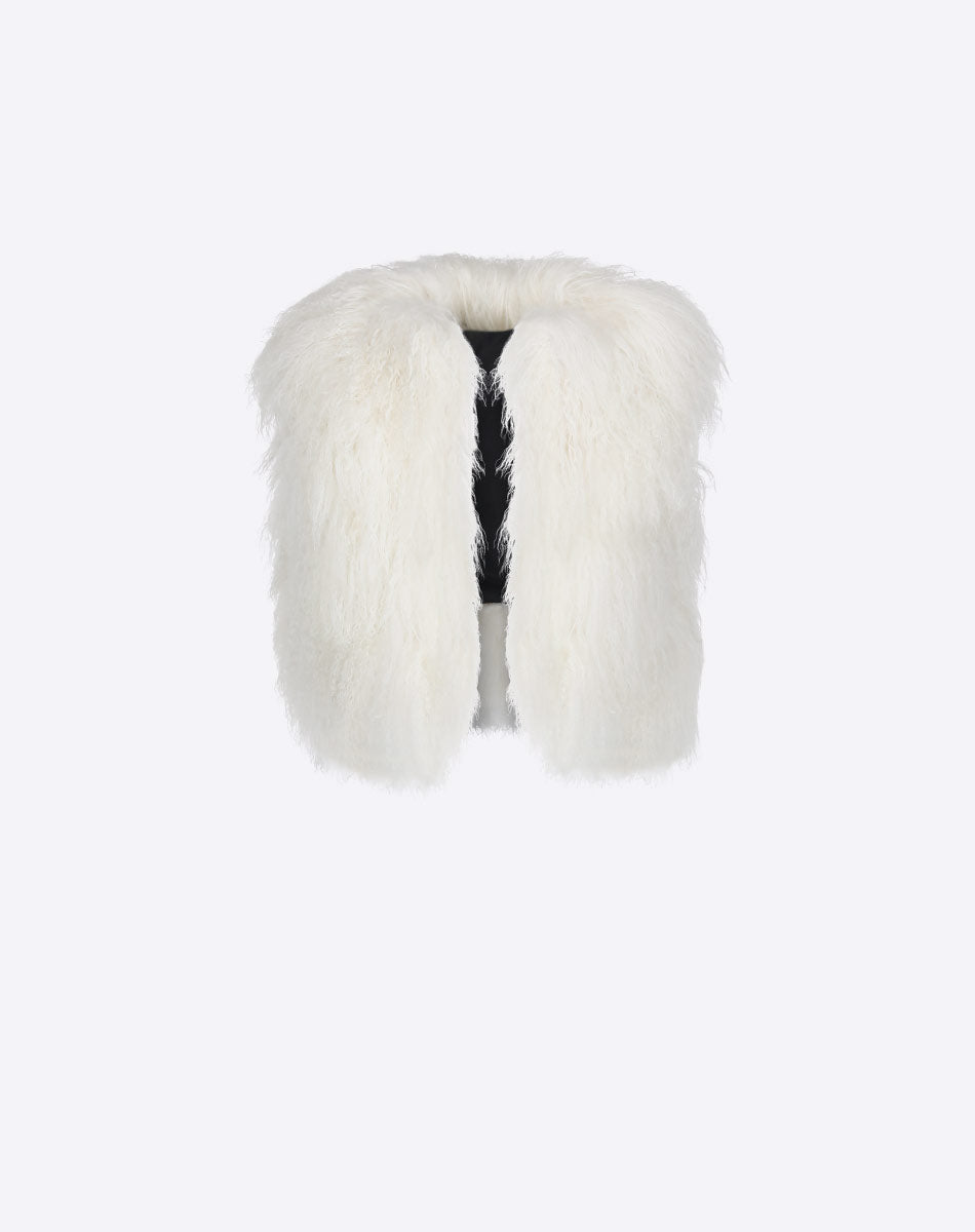 Brenda Mongolian Fur Vest