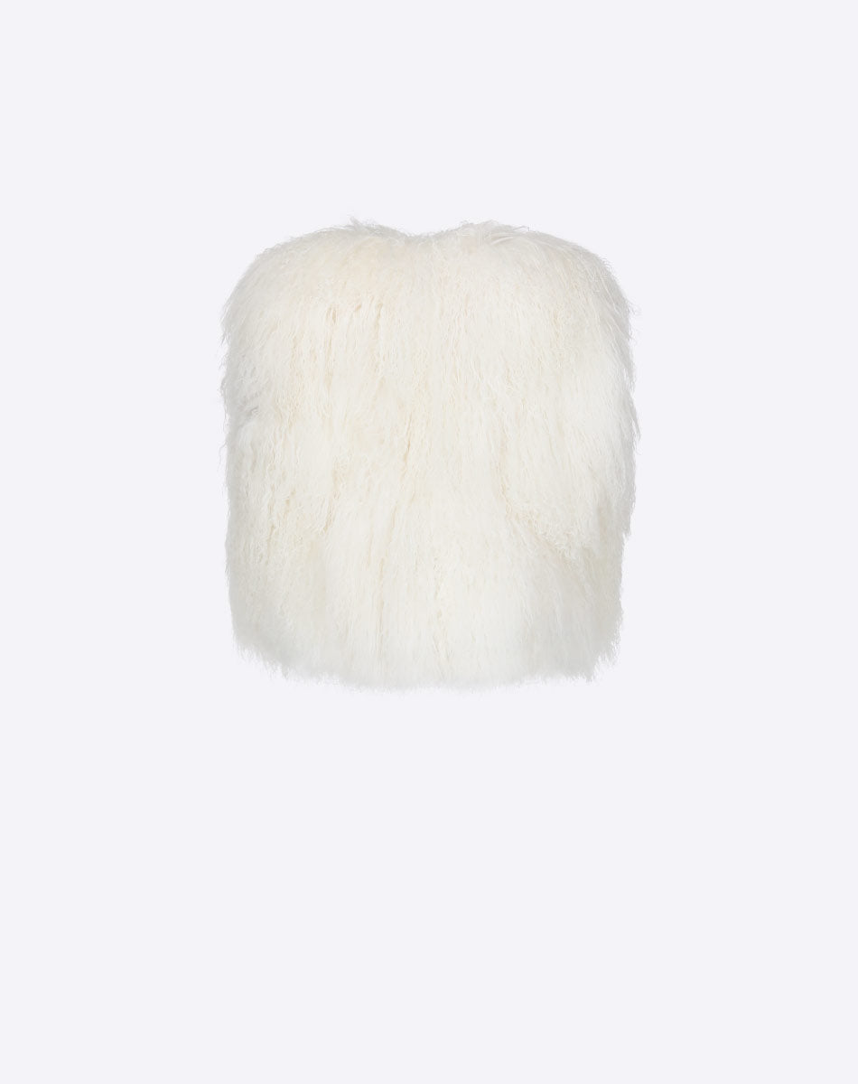 Brenda Mongolian Fur Vest