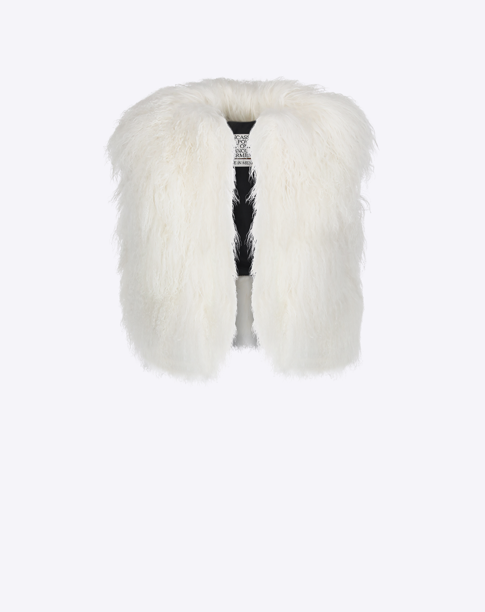 Brenda Mongolian Fur Vest
