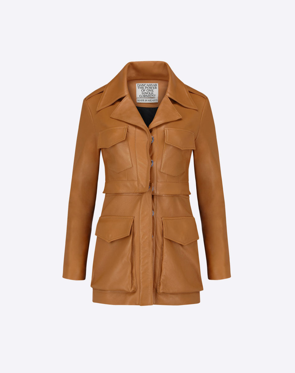 Carlotta Abrigo de Cuero