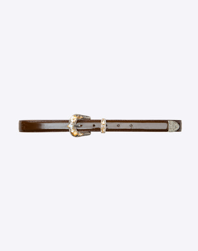 Cocoa Leather Belt