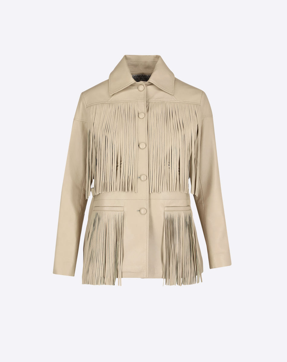 Dixie Leather Fringe Jacket