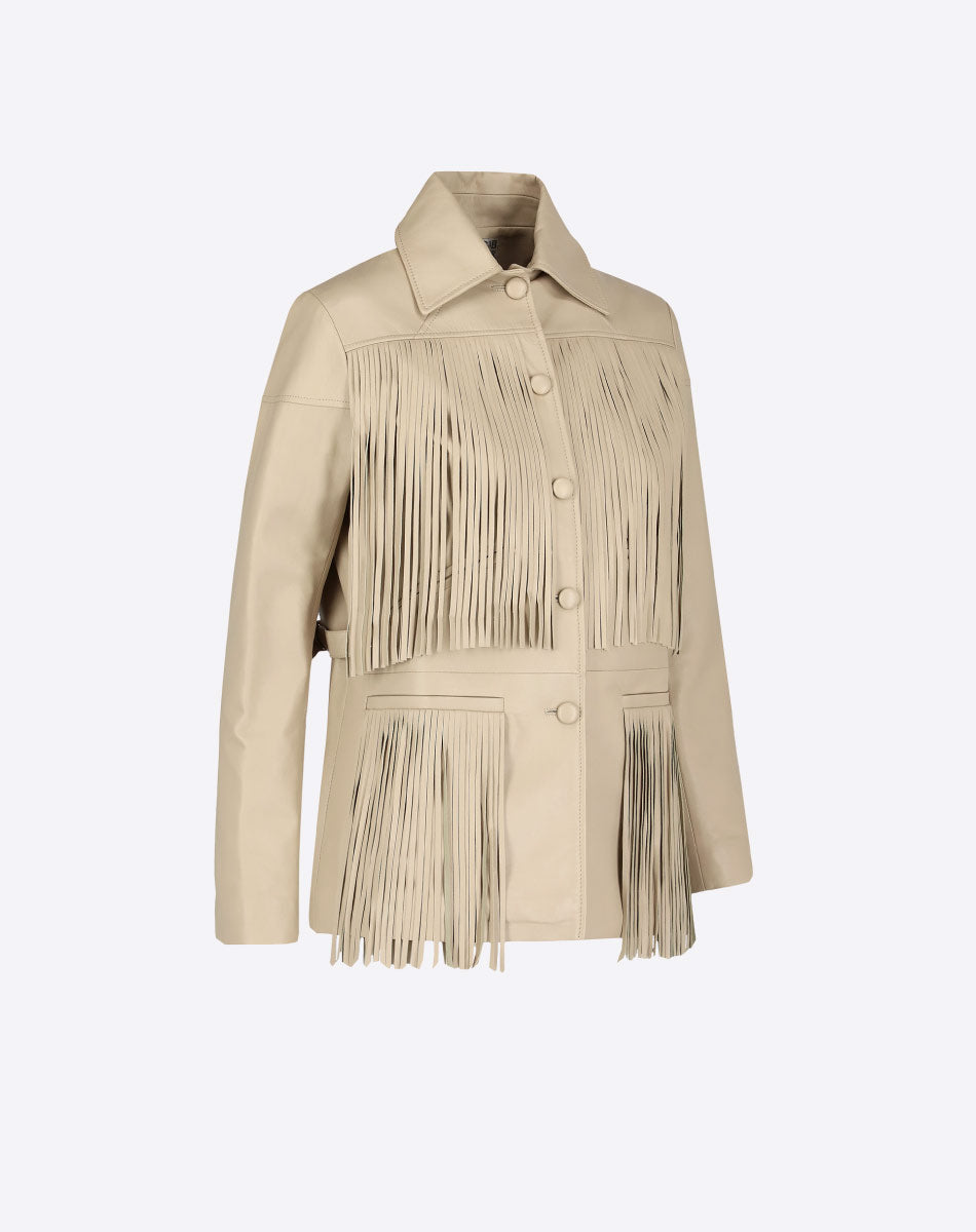 Dixie Leather Fringe Jacket