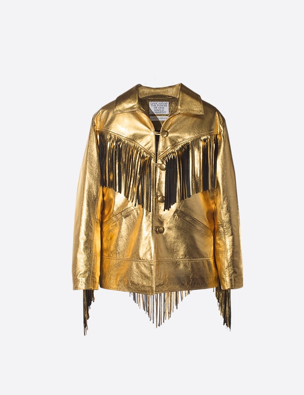 Dolly Leather Fringe Jacket