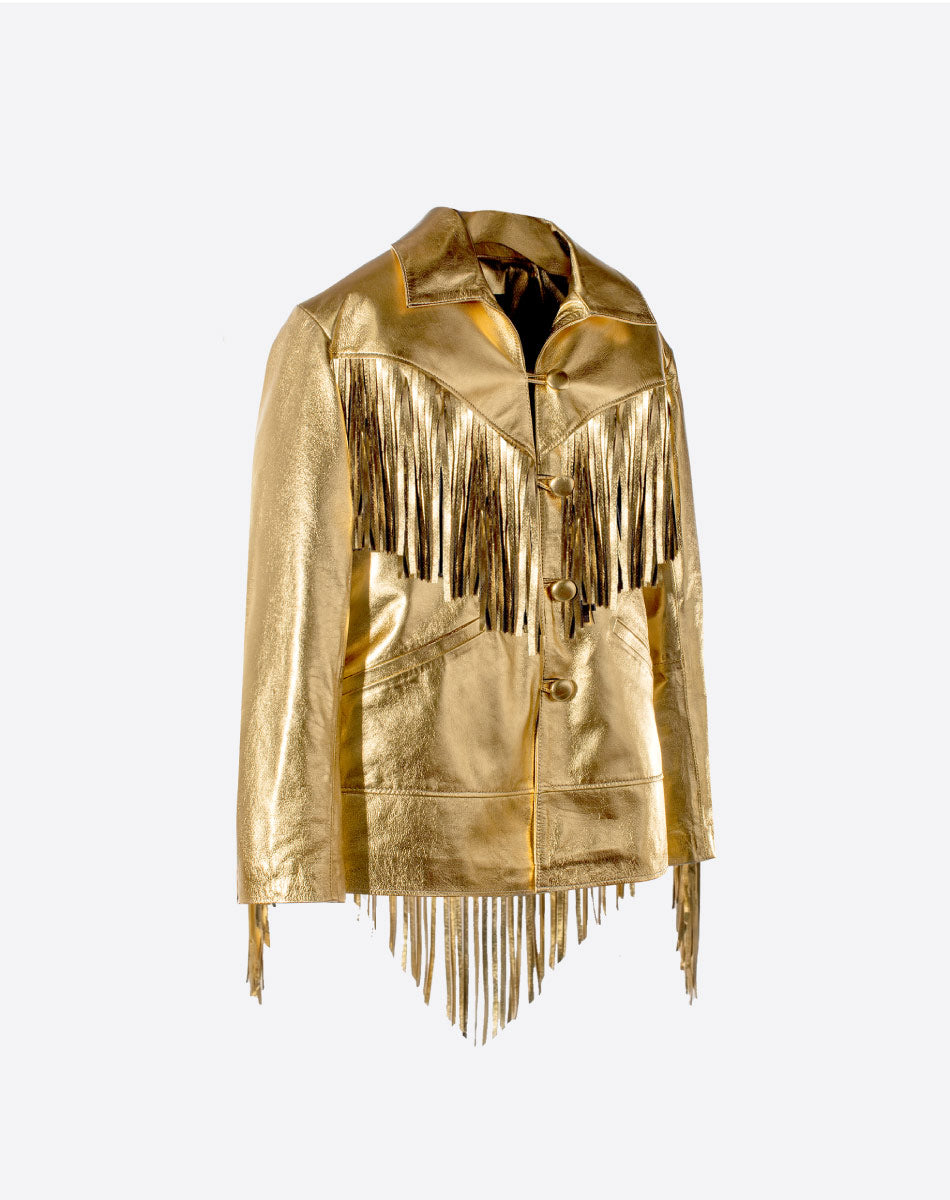 Dolly Leather Fringe Jacket