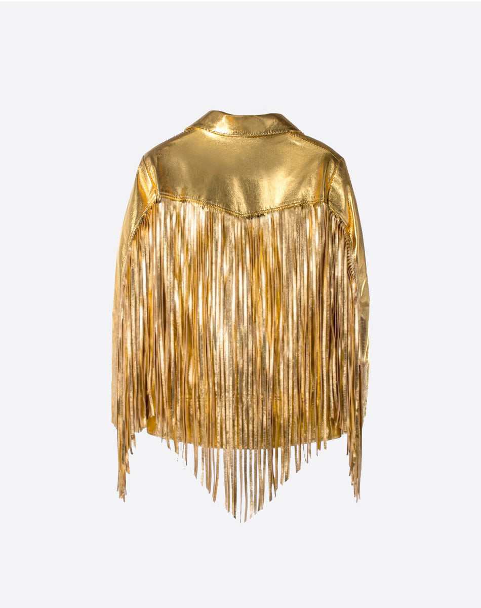 Dolly Leather Fringe Jacket