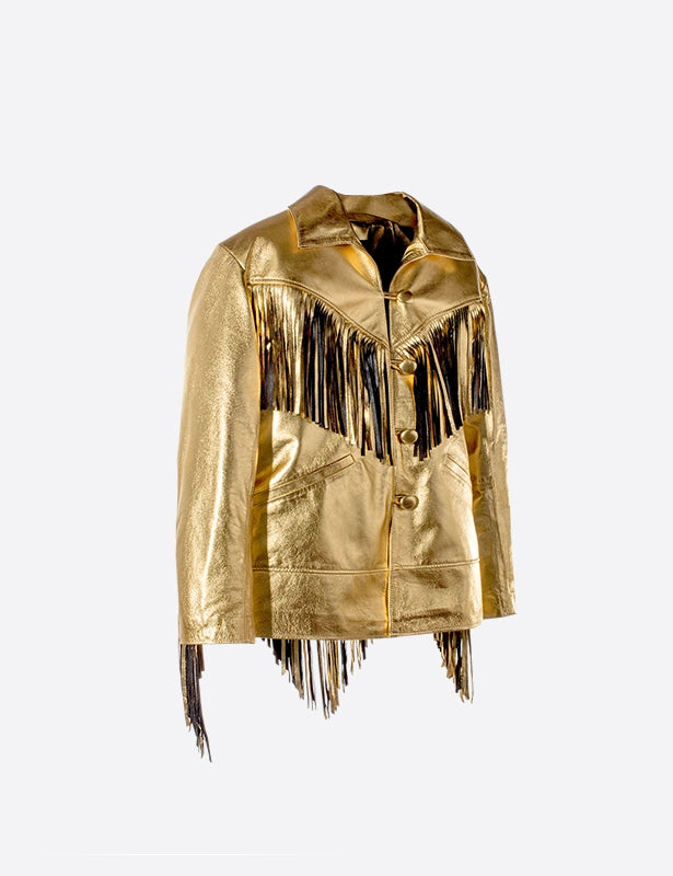 Dolly Leather Fringe Jacket