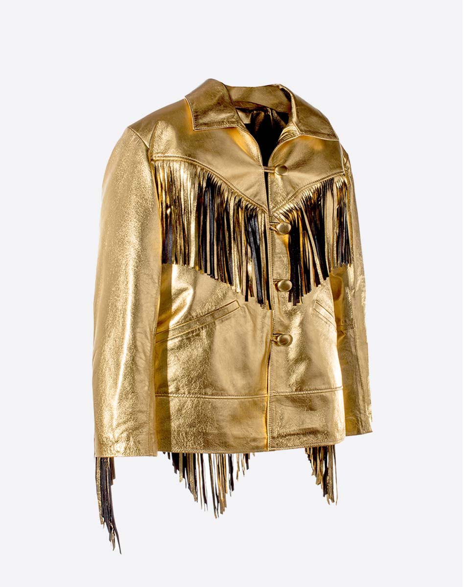 Dolly Leather Fringe Jacket