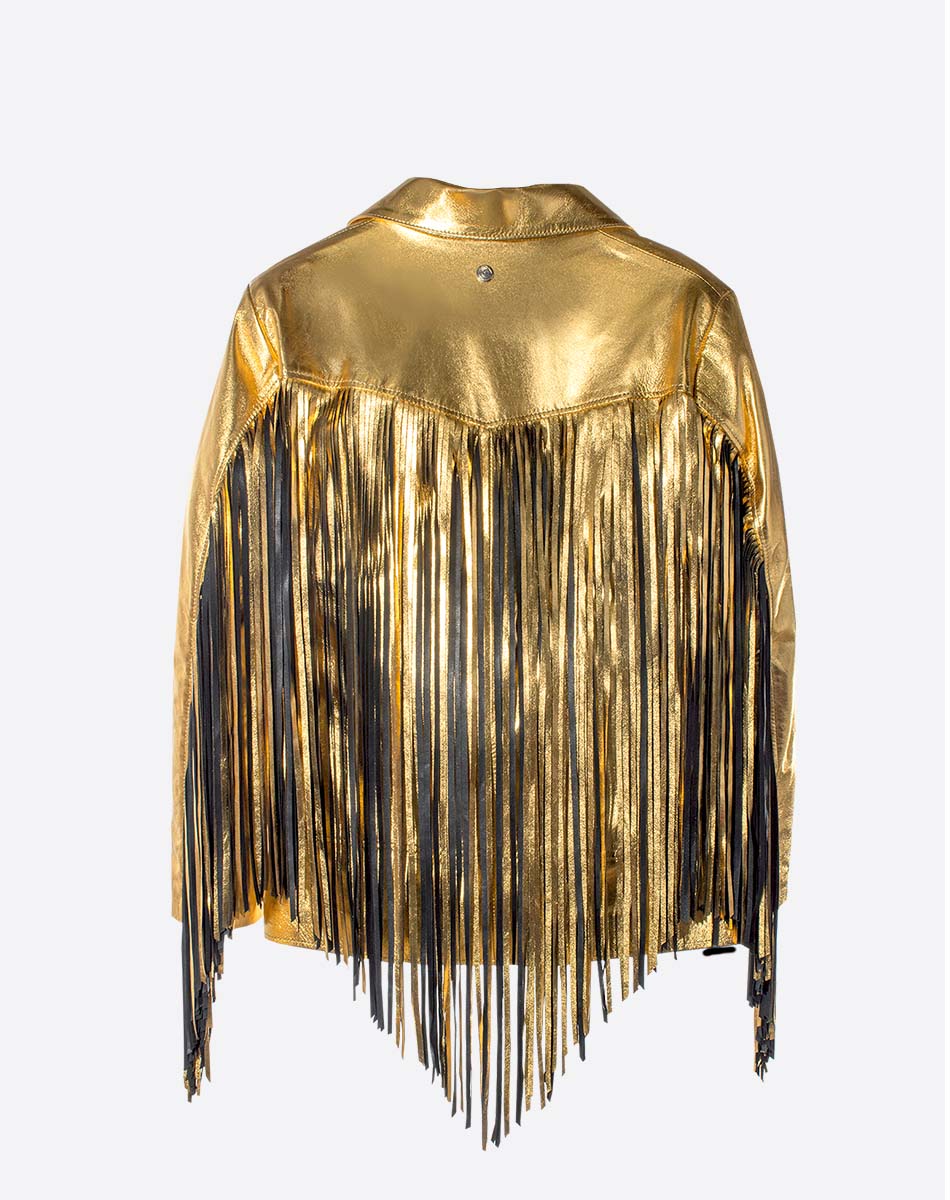 Dolly Leather Fringe Jacket