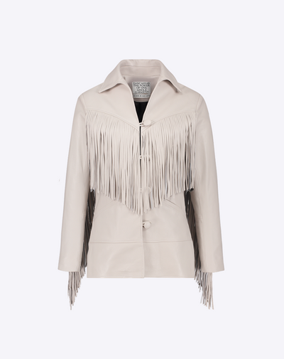 Dottie Leather Fringe Jacket