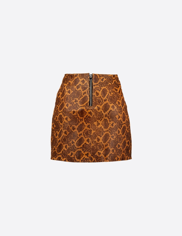 Eartha Leather Mini Skirt