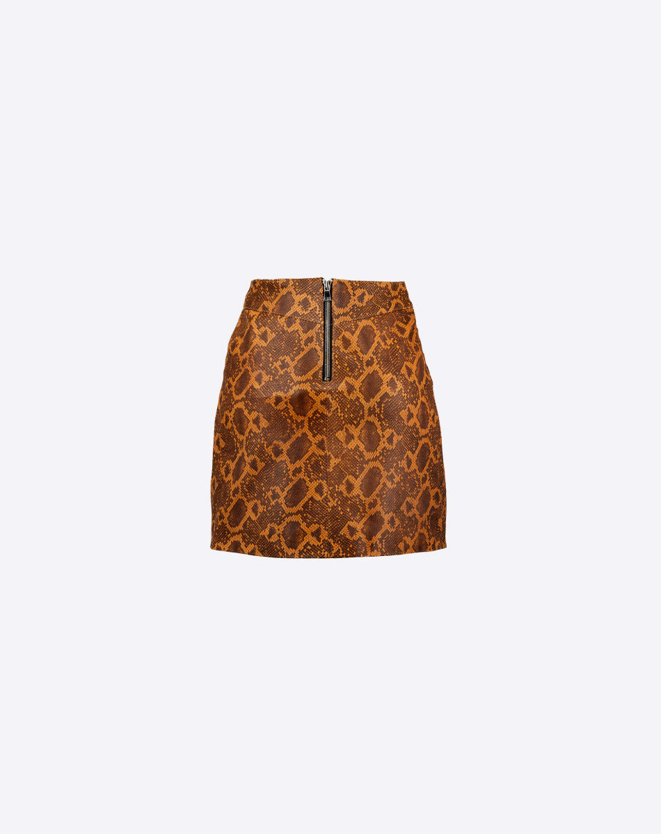 Eartha Leather Mini Skirt