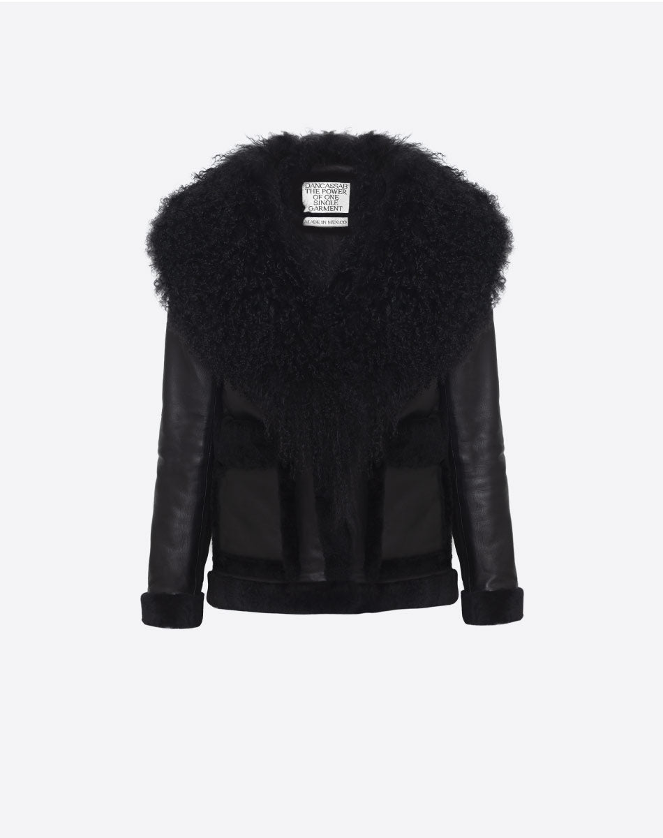 Jackson Chamarra de Pelo Mongol