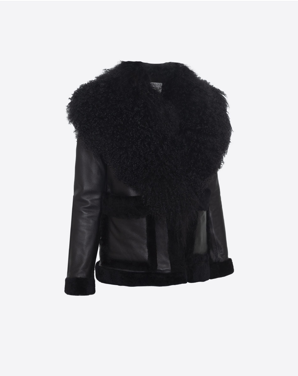 Jackson Chamarra de Pelo Mongol