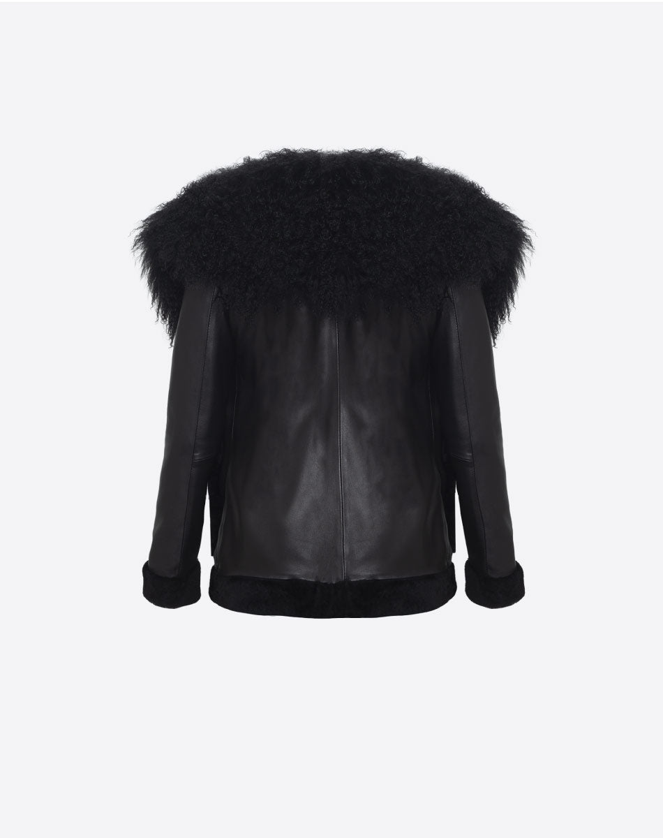 Jackson Chamarra de Pelo Mongol