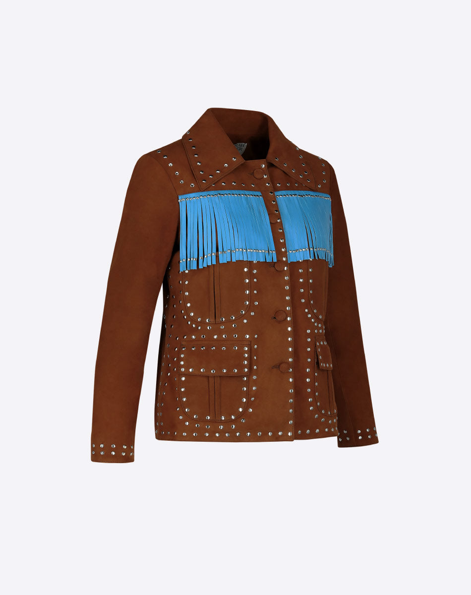 Linda Suede Fringe Jacket