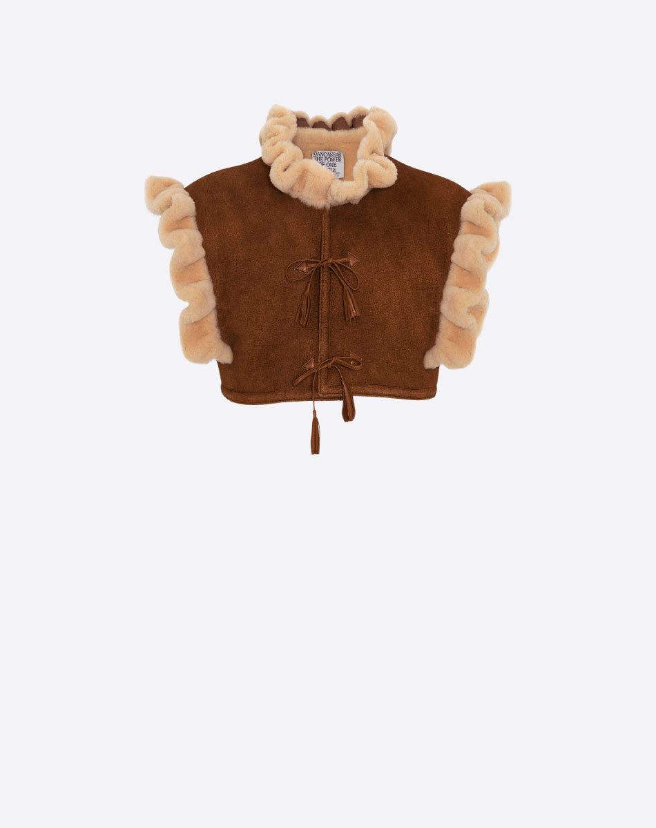 Lirio Shearling Suede Vest