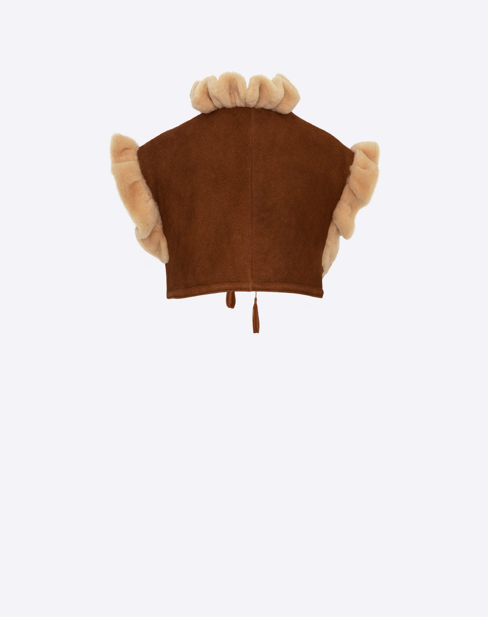 Lirio Shearling Suede Vest
