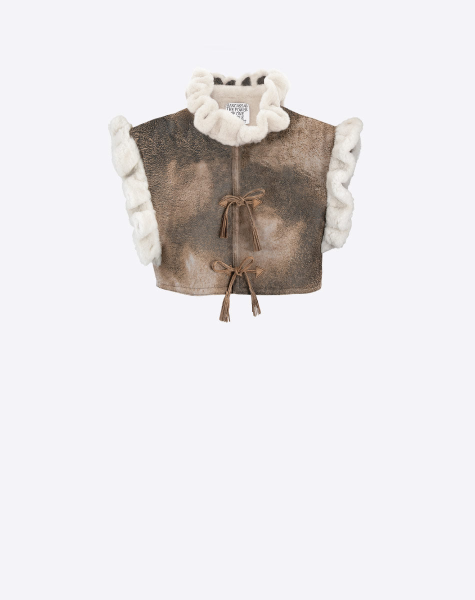 Lirio Shearling Leather Vest