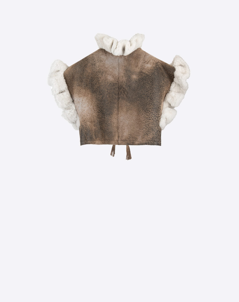 Lirio Shearling Leather Vest