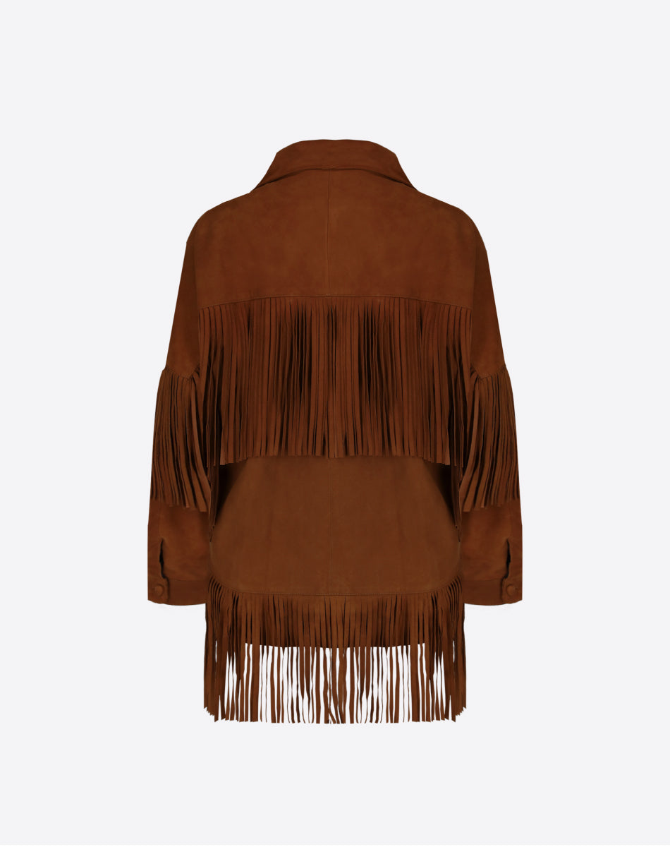 Loretta Suede Fringe Jacket