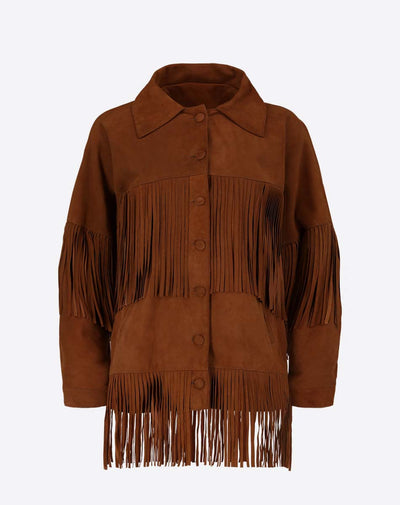 Loretta Suede Fringe Jacket