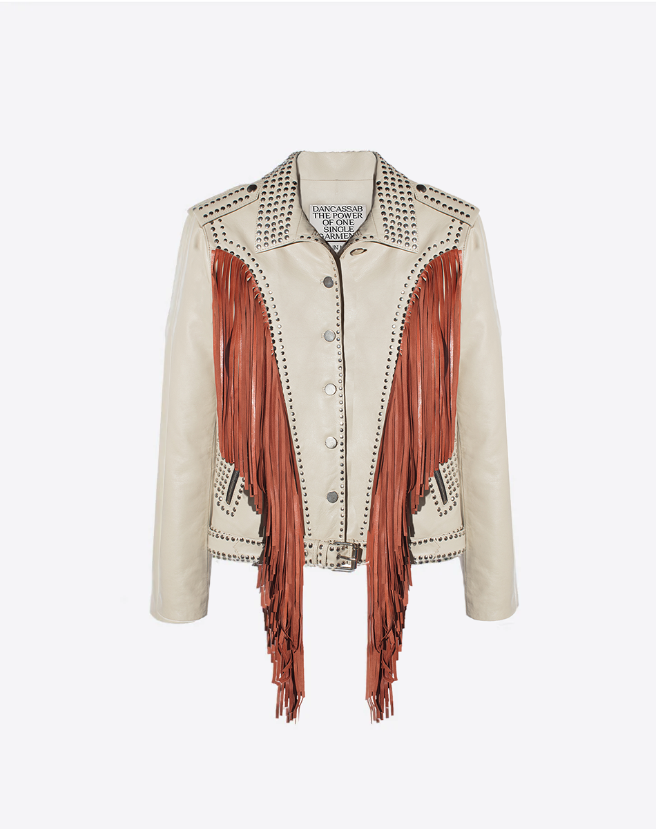 Geovana Chamarra de piel