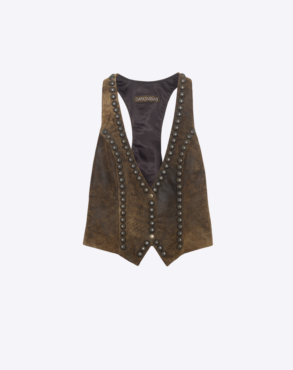 Naomi Leather Vest