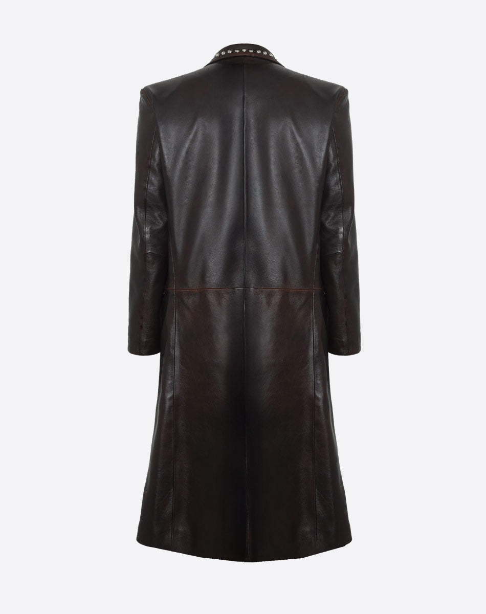 Nina Leather Coat