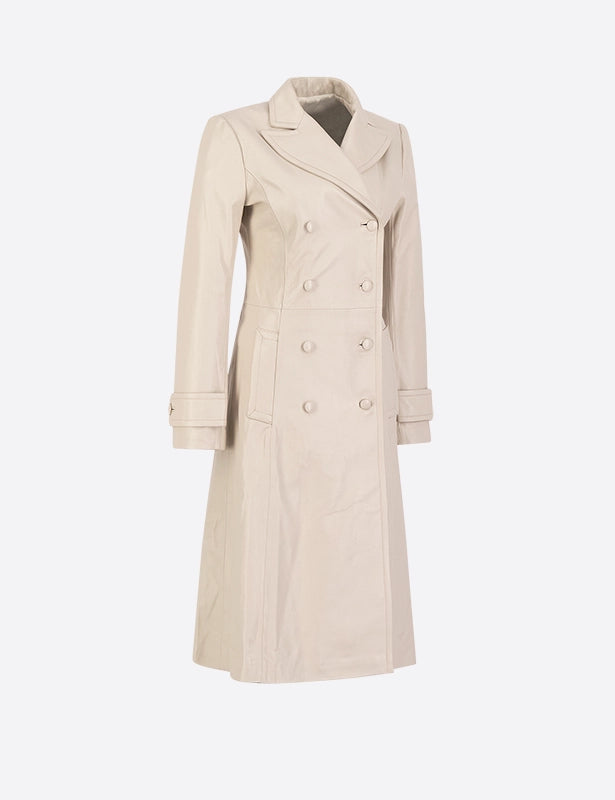 Nova Leather Trench Coat