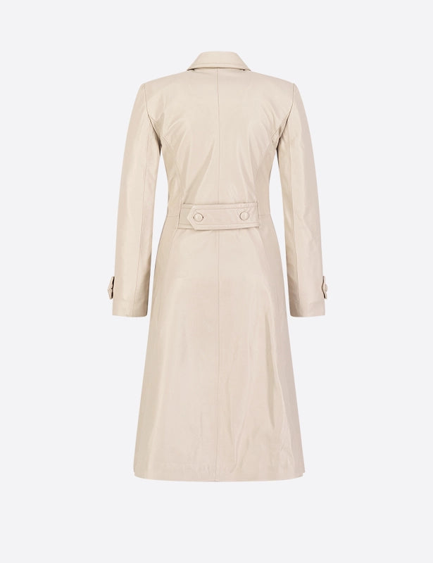 Nova Leather Trench Coat
